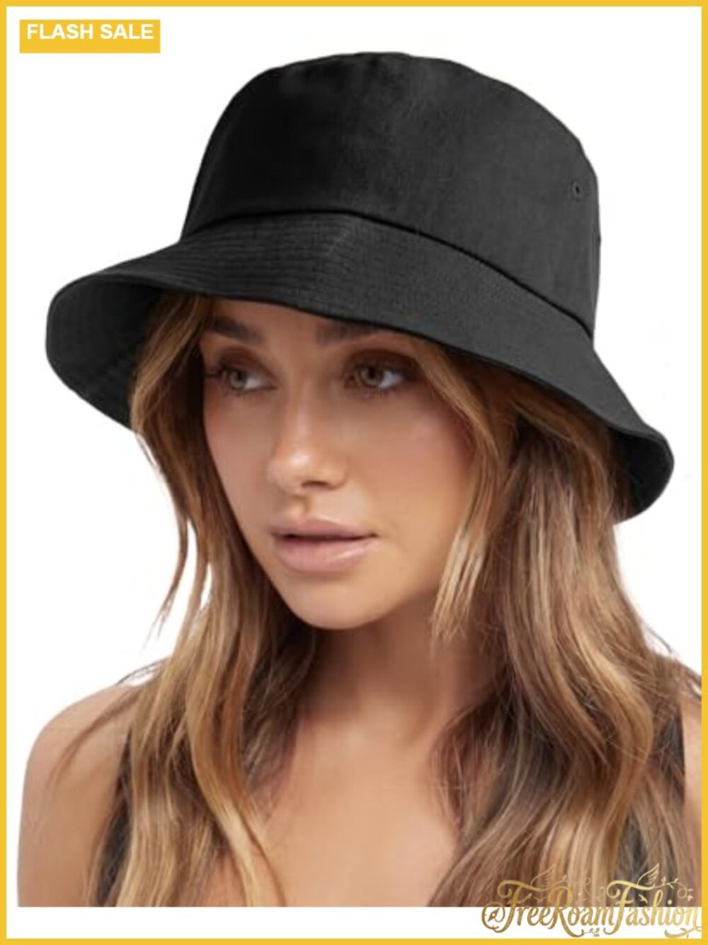 Washed Cotton Bucket Hat Packable Adjustable Chin Strap